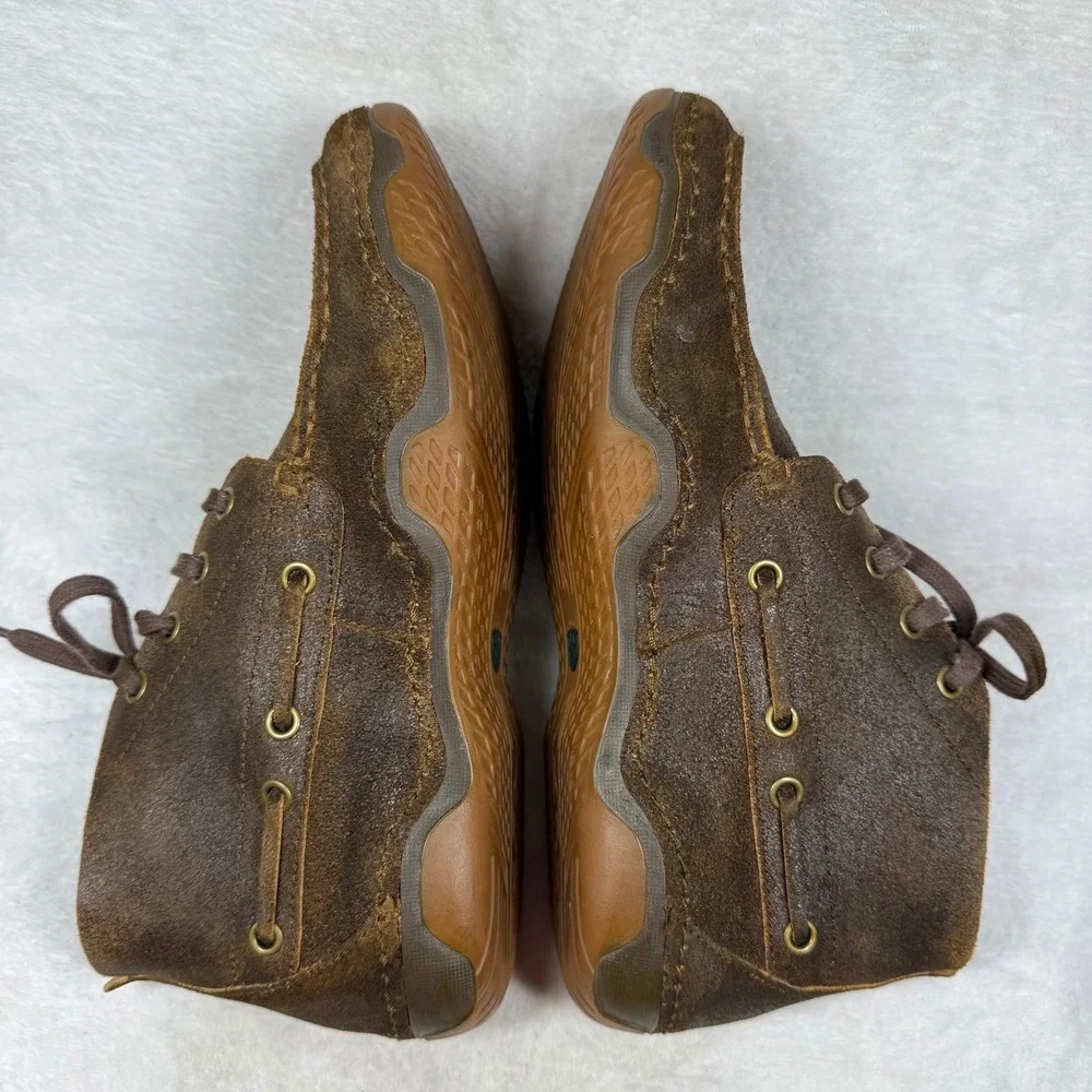 Ariat Spitfire Mens Brown Leather Moc Toe Chukka Boots 4LR Cushioning 8.5D